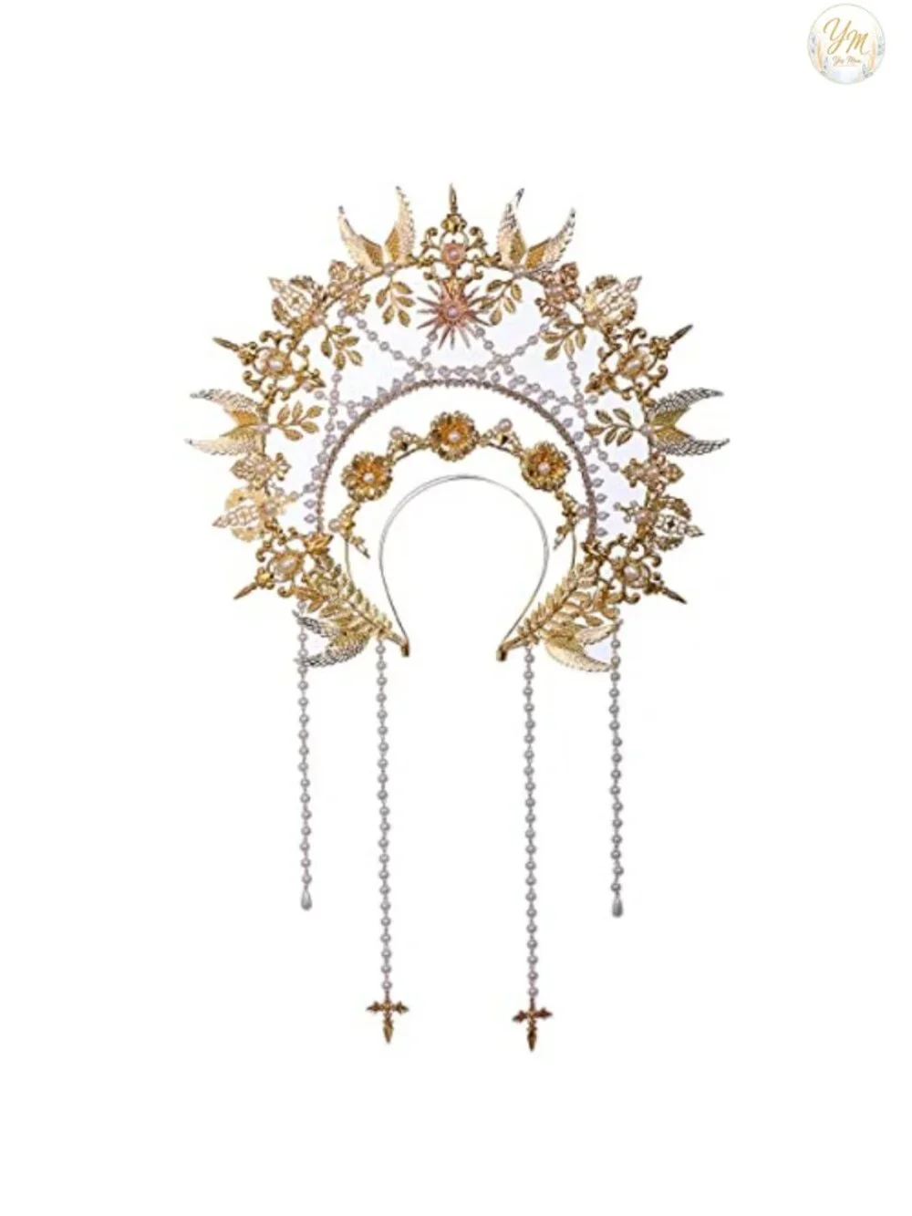 Halo Crown Headband Women Halloween Costume Headpiece Alloy Antler